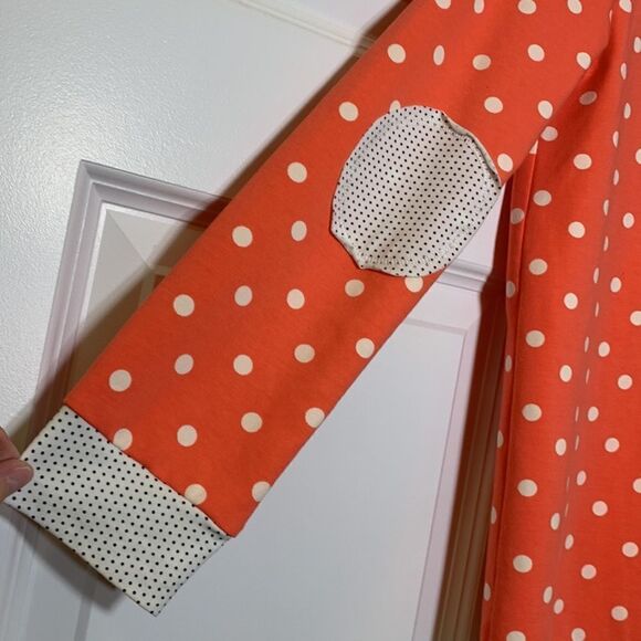435 by Matilda Jane Size 14 orange polkadot light weight jacket - Picture 6 of 9